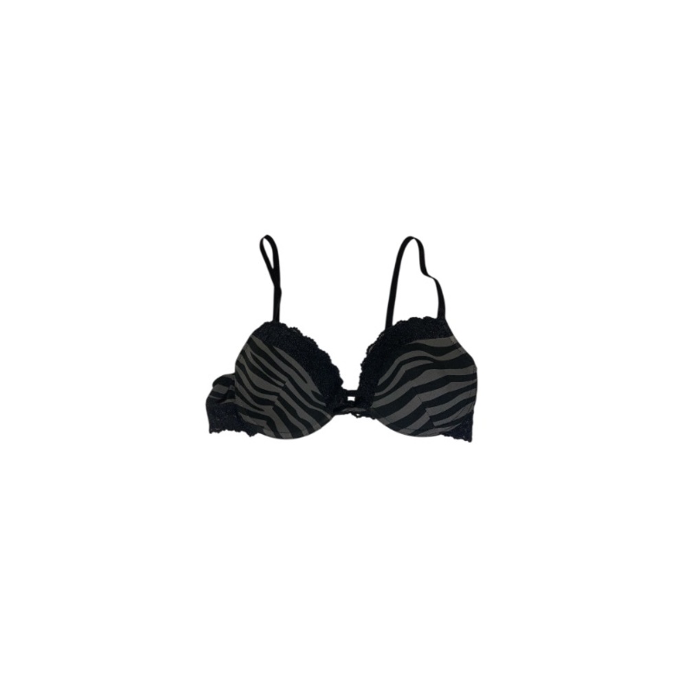 Blush Black and Grey Zebra Print Bra - Women’s Size 34C / C34
